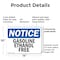 Signmission Gasoline Ethanol Free OSHA Notice Sign, Plastic, 14in W x 10in L, 2PK OS-2PACK-NS-P-1014-L-13062 - alternate 7